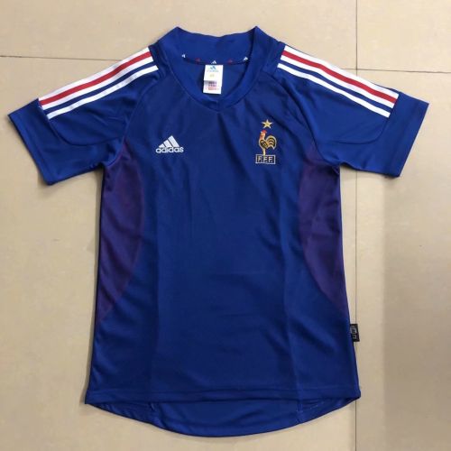 2002 France  home Soccer Jersey