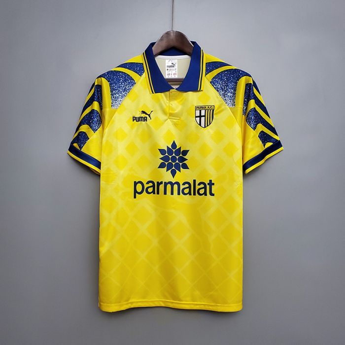 Retro Palma 95/97 Yellow Parma Calcio short sleeve training suit
