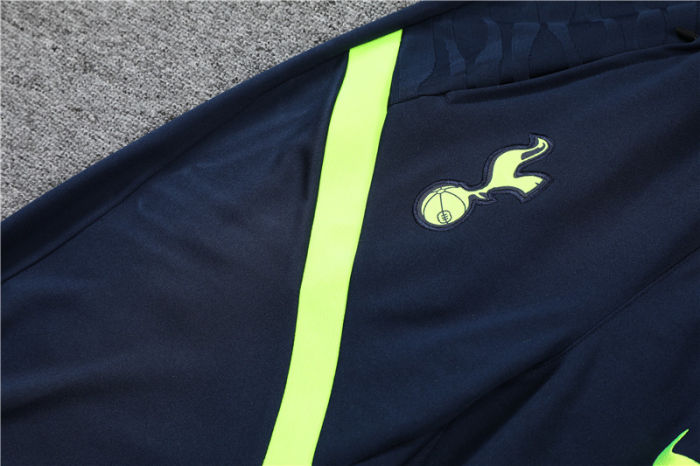 2021-2022 Tottenham Hotspur blue half pull training suit plus pants