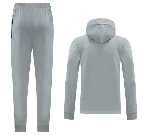 Liverpool Grey Hoodie Hooded Jacket Training Suit Grey (Top + Pant)
