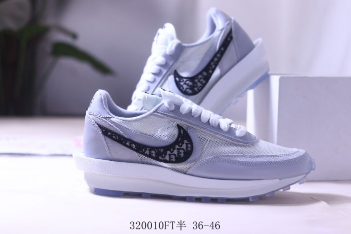 Dior x Nike LDV Waffle Daybreak Grey/Black Oblique