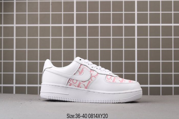 Nike Air Force One Dior co branded low top casual sneaker.
