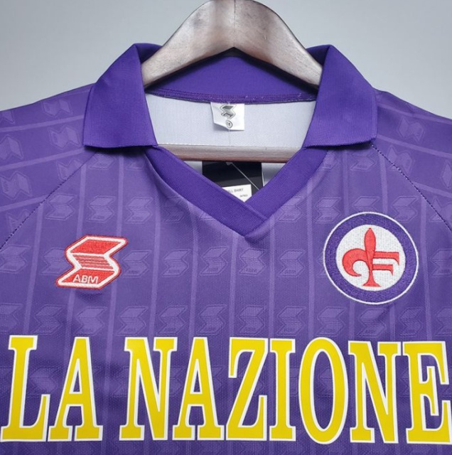 Retro Florence 89/90 home sleeve training suit