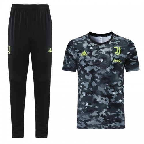 2021 Juventus Camouflage Pants Suit short sleeve training suit Shirt Pant