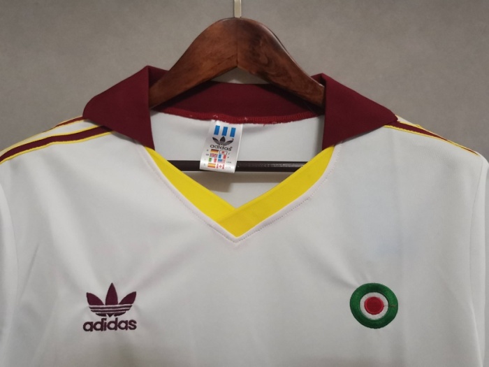 Roma 91/92 Away White Soccer Jersey