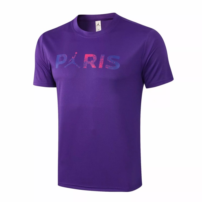 Mens PSG x Jordan T-Shirt Purple 2021/22