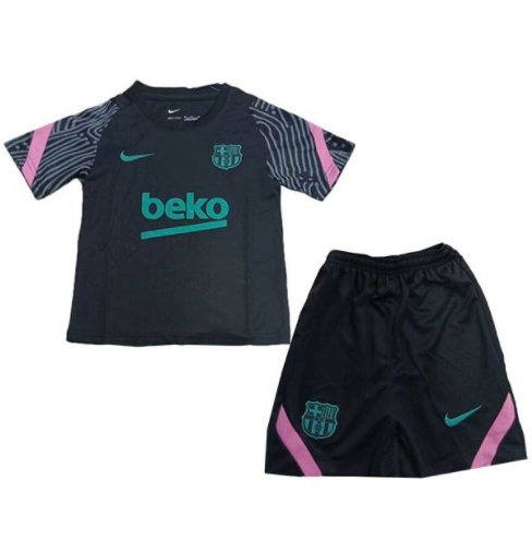 Barcelona training kids kit soccer children football shirt maillot match youth uniforms black 2021