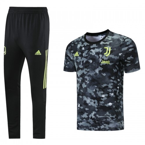 2021 Juventus Camouflage Pants Suit short sleeve training suit Shirt Pant