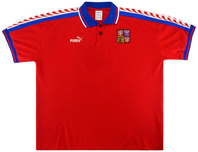 Czech 1996 Home Soccer Jersey