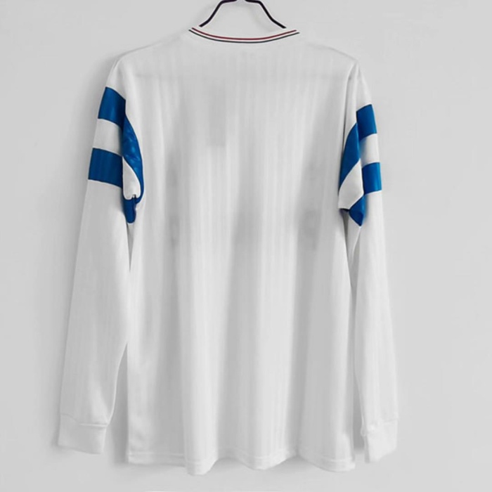 Marseille 90/91 Home Long Soccer Jersey