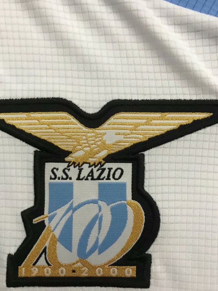 Lazio 99/00 Away White Soccer Jersey