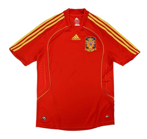 Spain 2008 Home Soccer Jersey