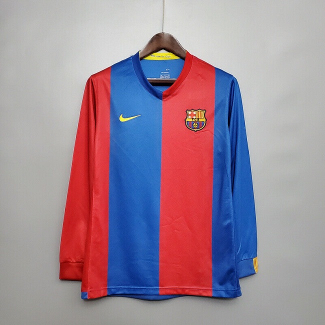 Barcelona 06/07 Home Long Soccer Jersey