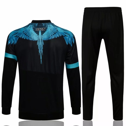 Mens Napoli Jacket + Pants Training Suit Black 2021/22