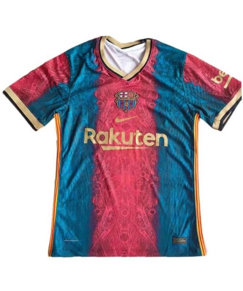 Barcelona special version soccer player version jersey match men's Imagination sportswear football shirt red 2021