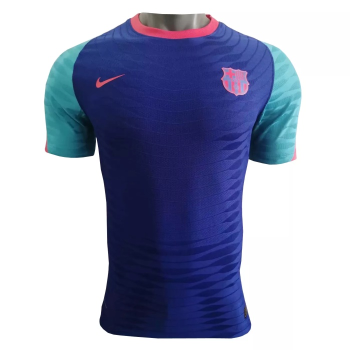 Mens Barcelona Pre-Match Blue Jersey 2021/22 - Match