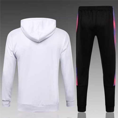Kids PSG x Jordan Hoodie Jacket + Pants Training Suit White 2021/22