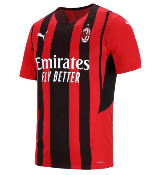 21-22 Player version AC Milan home soccer Jersey - www.aclotzone.co