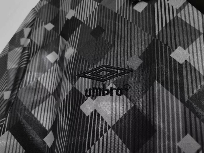 1990 England Black Retro Jersey Without UMBRO Brand