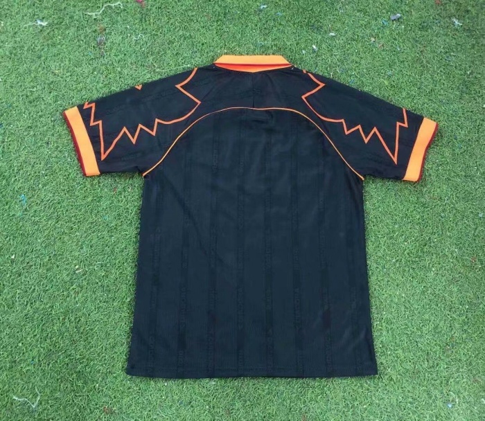 Roma 99/00 Away Black Soccer Jersey