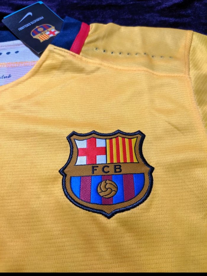 Barcelona 15/16 Away Yellow Soccer Jersey