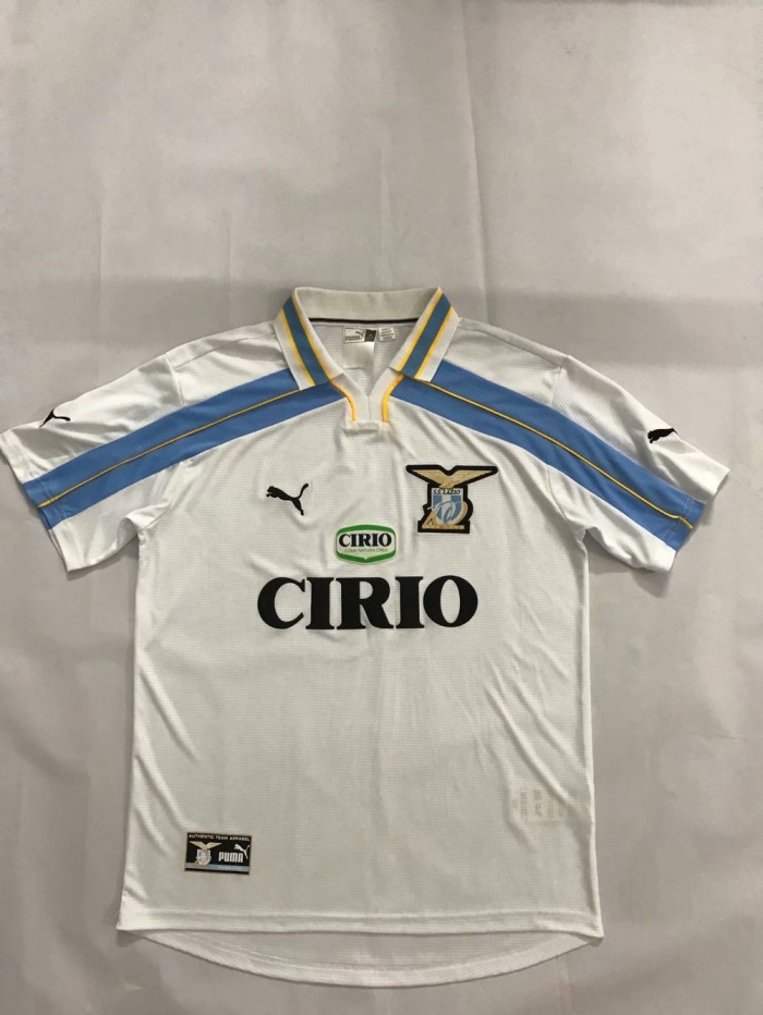 Lazio 99/00 Away White Soccer Jersey