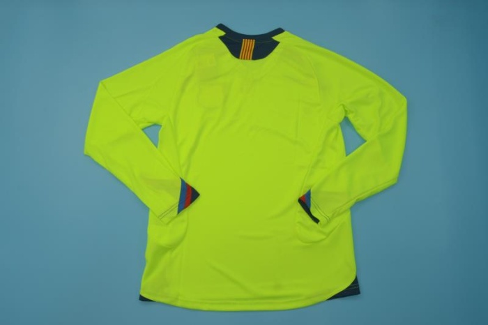 Barcelona 05/06 Away Long Green Soccer Jersey