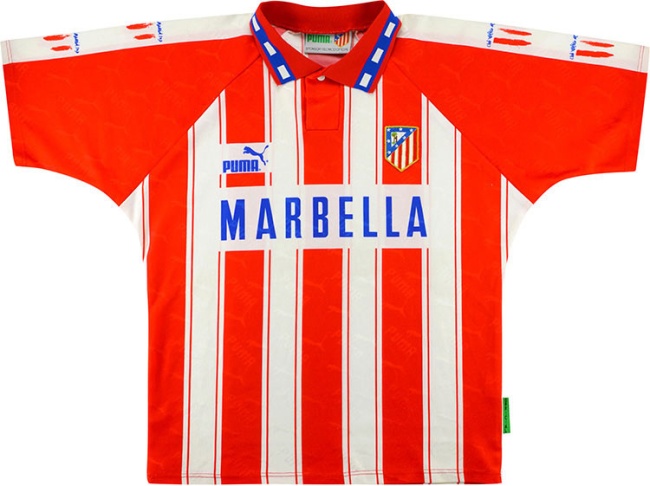 Atletico Madrid 94/95 Home Soccer Jersey