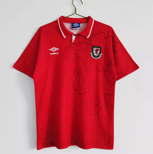 92/94 Welsh Home Retro Jersey Fans Version