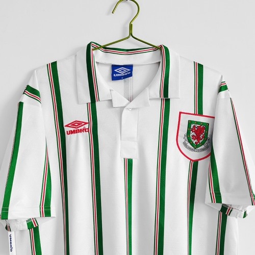 Retro 1993 95 Wales away Jersey version short sleeve