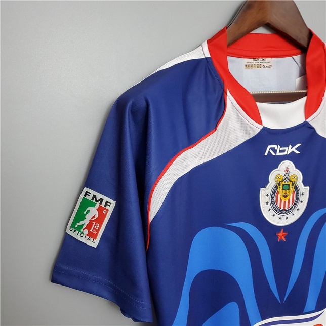 Chivas Guadalajara 06/07 Away Blue Soccer Jersey