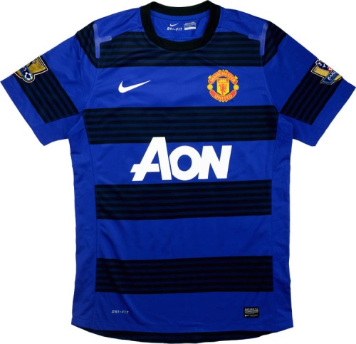 Manchester Utd 11/12 Away Blue Jersey