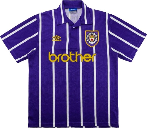Manchester City 1993 Away Soccer Jersey