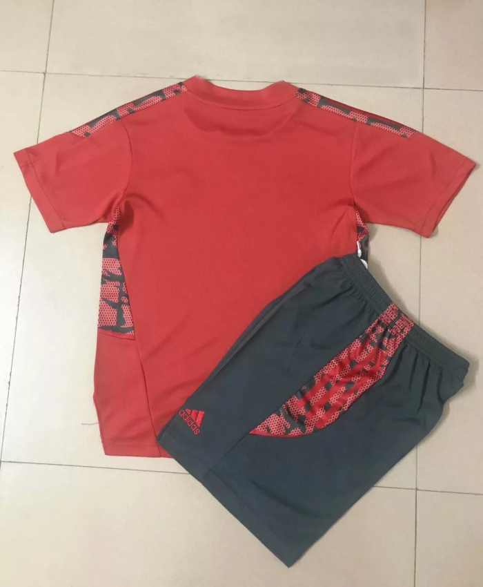 Kids Flamengo Short Training Suit Red 2021/22