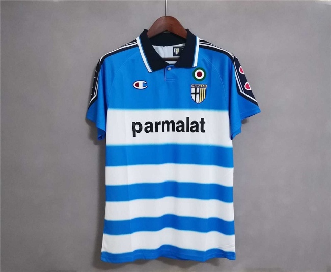 Parma 99/00 Third White/Blue Soccer Jersey