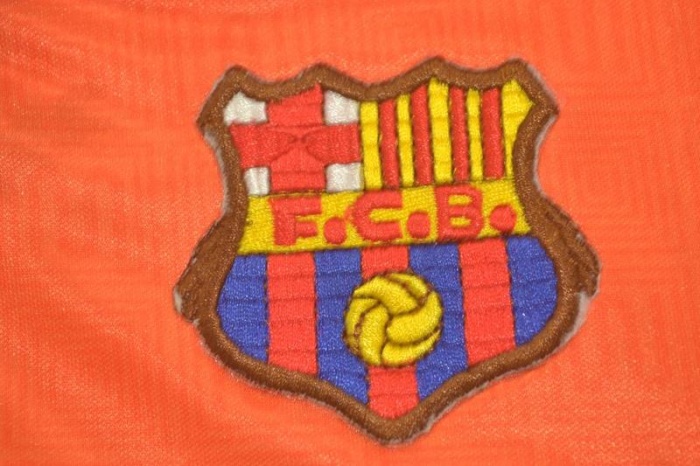 Barcelona 92/93 Away Orange Soccer Jersey