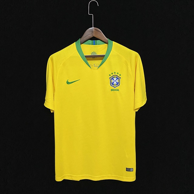 Brazil 2018 World Cup Home Soccer Jersey - www.aclotzone.co