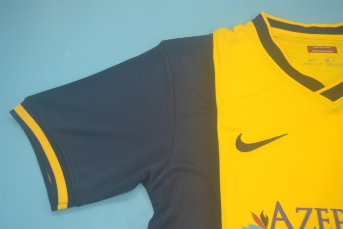Atletico Madrid 13/14 Away Yellow Soccer Jersey