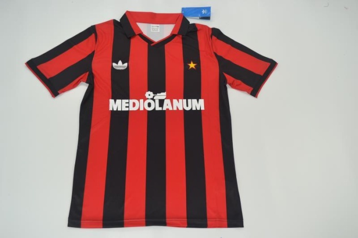 AC Milan 91/92 Home Soccer Jersey