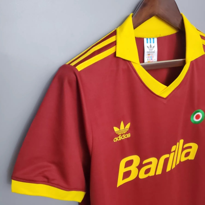 91/92 Roma Home Retro Jersey