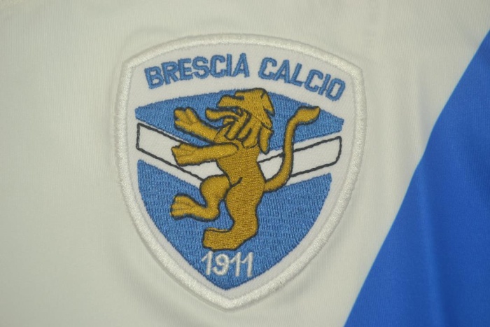 Brescia 03/04 Away White Long Soccer Jersey