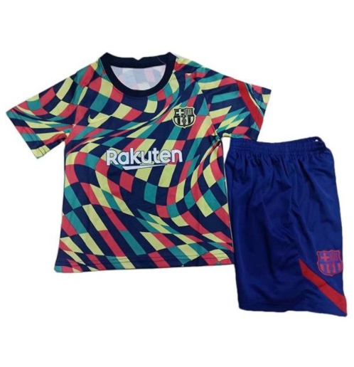 Barcelona training kids kit soccer children football shirt maillot match youth uniforms colour 2021