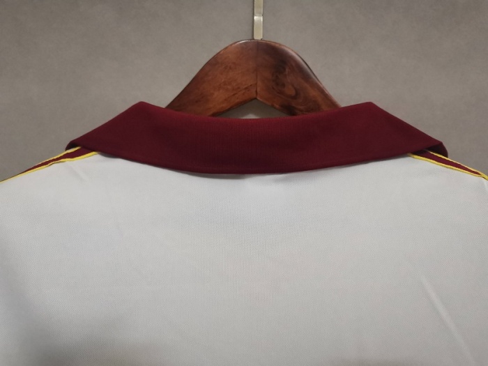 Roma 91/92 Away White Soccer Jersey