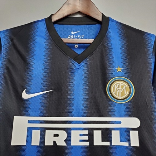 Inter milan 10/11 Home Long Soccer Jersey