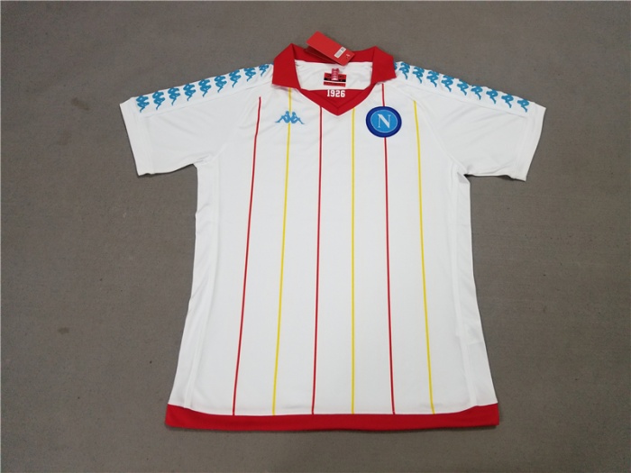Napoli Kappa Retro White Soccer Jersey