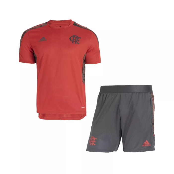 Kids Flamengo Short Training Suit Red 2021/22