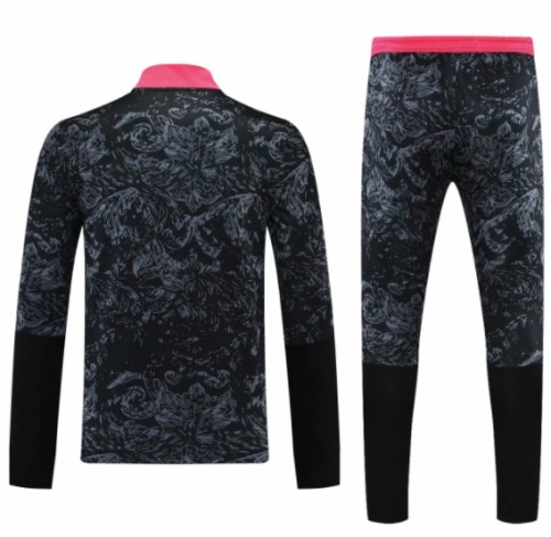 2021-2022 Real Madrid black half pull training suit and pants