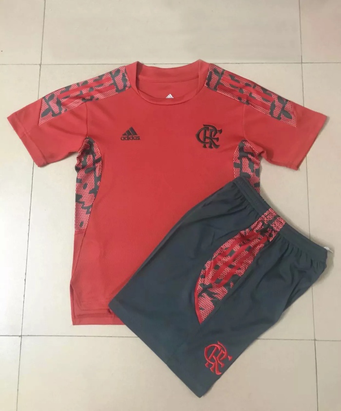 Kids Flamengo Short Training Suit Red 2021/22