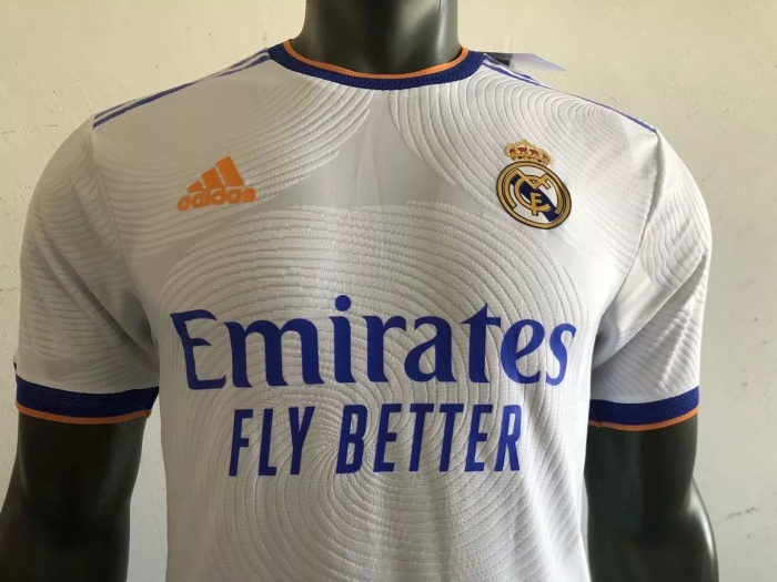 2021 2022 REAL MADRID HOME PLAYER VERSION (1) SOCCER JERSEY SHIRT