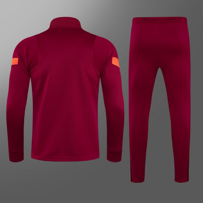 Kids Liverpool 21/22 Tracksuit - Dark Red